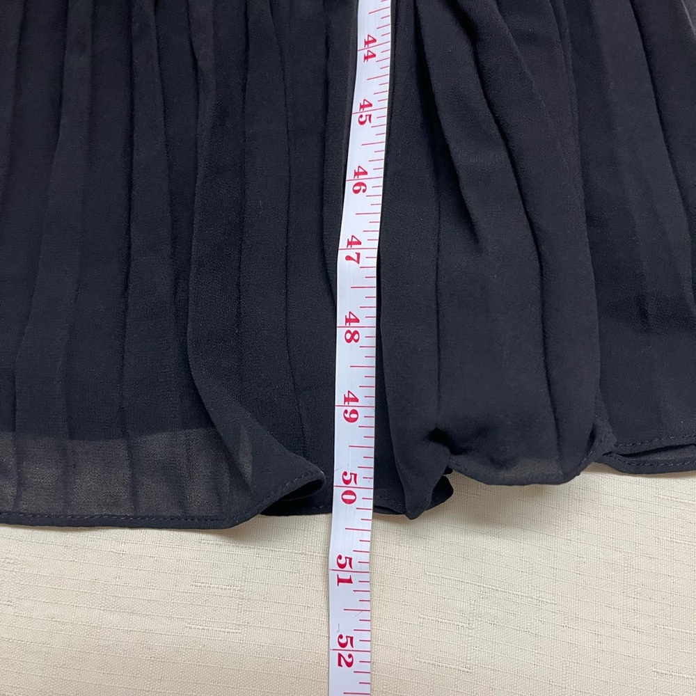 NWT Lulus M black strapless pleated tiered maxi dress - Picture 3 of 14